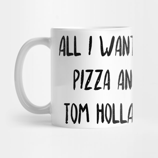 Pizza and Tom Holland by ethereal